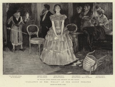 Court Theatre'daki 'Wells'in Trelawyn'i by Frank Craig