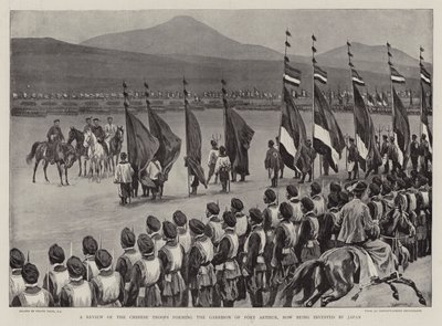 Port Arthur Garnizonunu oluşturan Çin Birliklerinin Gözden Geçirilmesi, şu anda Japonya tarafından yatırım yapılıyor by Frank Dadd