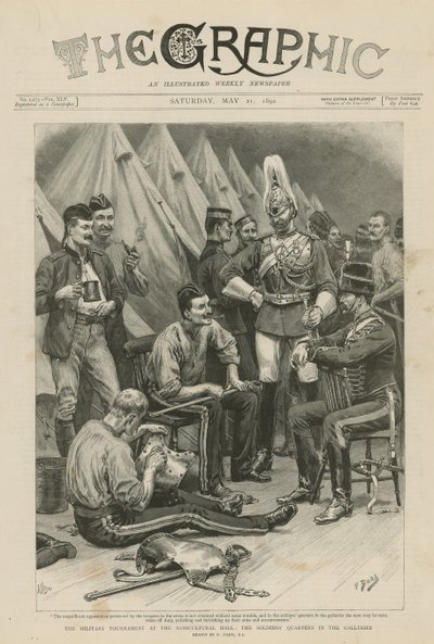 Ziraat Salonunda Askeri Turnuva by Frank Dadd