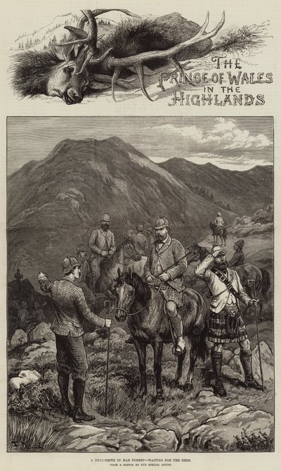 Galler Prensi Highlands'de by Frank Dadd