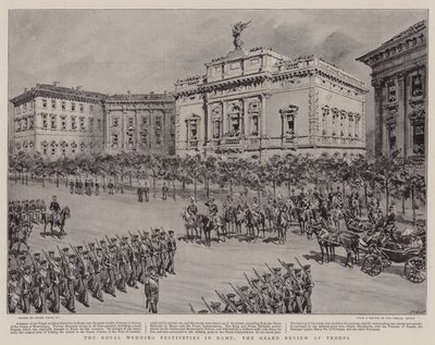 Roma'daki Kraliyet Düğünü Şenlikleri, Birliklerin Büyük İncelemesi by Frank Dadd