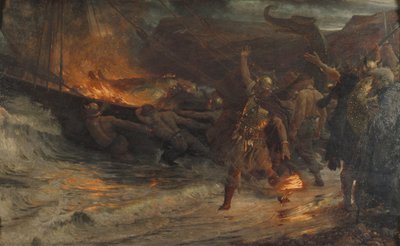 Bir Viking'in Cenazesi by Frank Dicksee