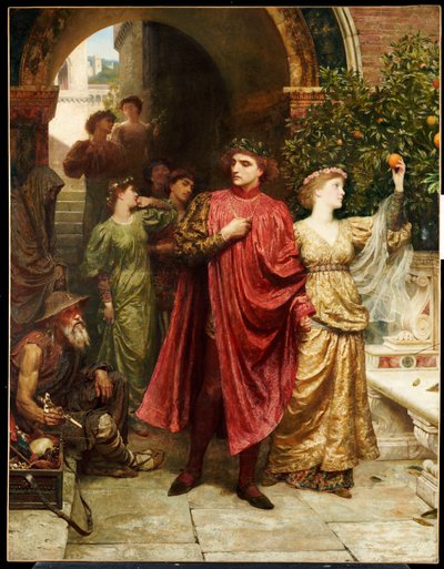 Sembol - "Size bir şey değil mi, geçenler", 1881 by Frank Dicksee