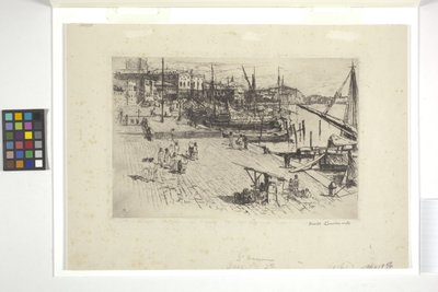 Riva Degli Schiavoni (Levha 1) (mürekkep) by Frank Duveneck