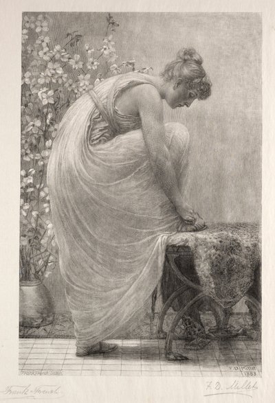 Sandaletin Bağlanması, 1886. by Frank French