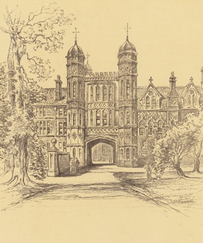 Rossall Okulu (lito) by Frank Greenwood