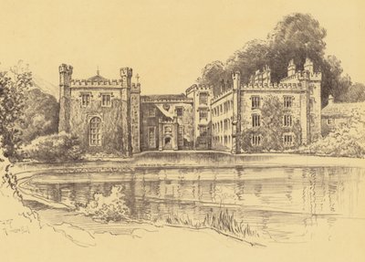 Towneley Hall, Burnley (lito) by Frank Greenwood