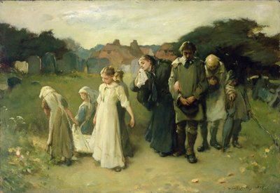 ಅವಳ ಮೊದಲ ಬೋರ್ನ್‌ಟರ್ಕ್‌ನ ಸಾವು by Frank Holl