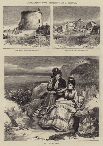 Hastings yakınlarında Gun-Pamuk ile Deneyler by Frank Holl