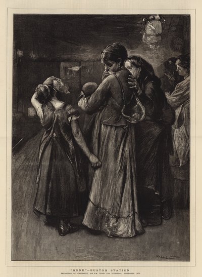 Gitti, Euston İstasyonu by Frank Holl