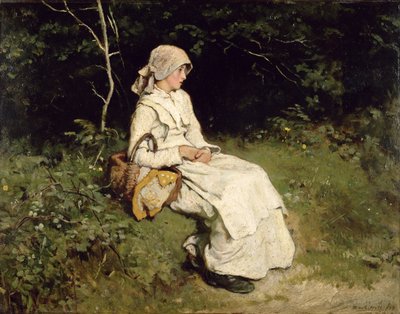 Bu arada dinlenme, 1879 by Frank Holl