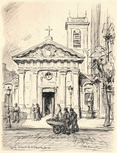 St Denis de la Chapelle Kilisesi, 1915 by Frank Milton Armington