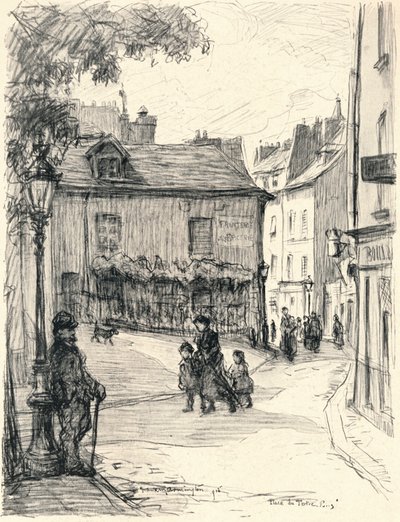 Place du Tertre, Montmartre, 1915 by Frank Milton Armington