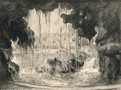Büyük Çağlayan, Bois de Boulogne, 1915 by Frank Milton Armington