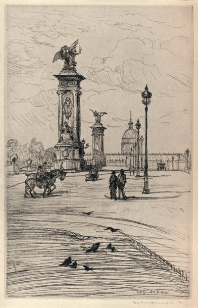 Pont Alexandre III, 1915 by Frank Milton Armington