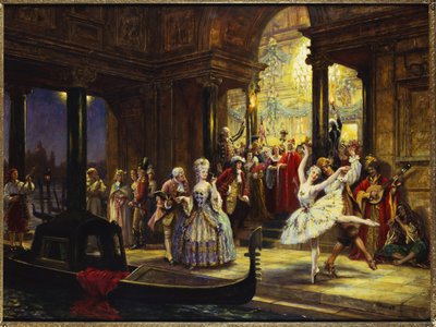 Maskeli Balo, Venedik by Frank Moss Bennett