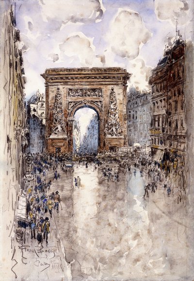 La Porte St. Denis, Paris, by Frank Myers Boggs