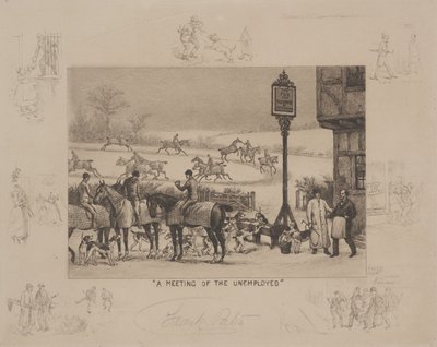 İşsizler Buluşması (gravür) by Frank Paton