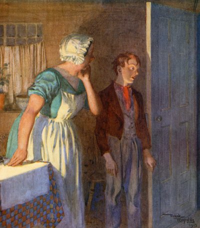 Kit ve Annesi (renkli taş baskı) by Frank Reynolds