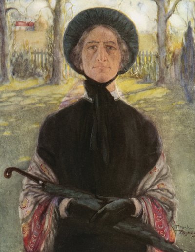 Bayan Betsey Trotwood (renkli lito) by Frank Reynolds