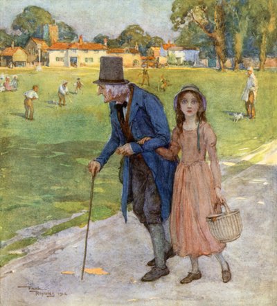 The Wayfarers (renkli taş baskı) by Frank Reynolds