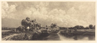 Bir Roma Kanalı by Frank Short, after Peter De Wint