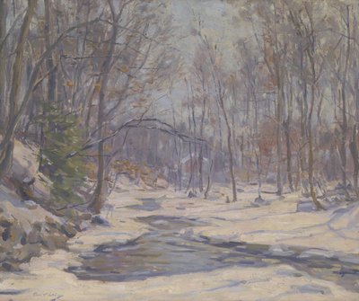 Bir Kış Sabahı (tuval üzerine yağlıboya) by Frank Townsend Hutchens
