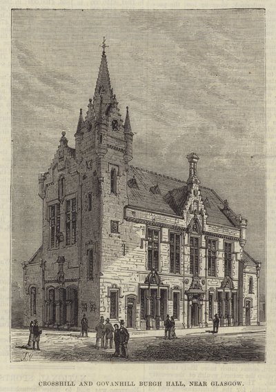 Glasgow yakınlarındaki Crosshill ve Govanhill Burgh Hall, by Frank Watkins