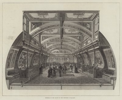 Bessemer Buharlı Gemisinde Salonun İçi by Frank Watkins