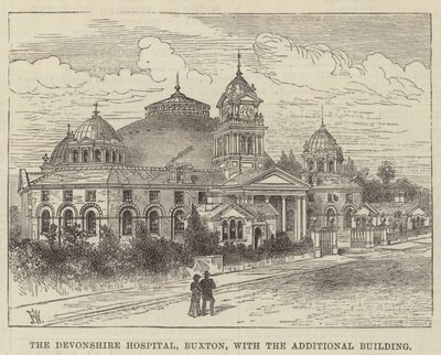 Ek Bina ile Devonshire Hastanesi, Buxton, by Frank Watkins
