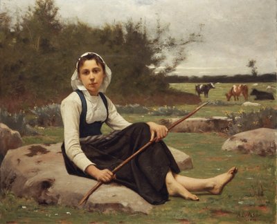 Çoban, 1890 by François Alfred Delobbe