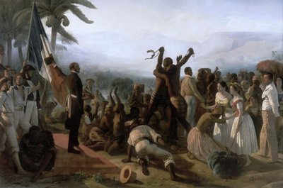 Fransız Kolonilerinde Köleliğin Kaldırılması Bildirisi, 27 Nisan 1848 by François Auguste Biard