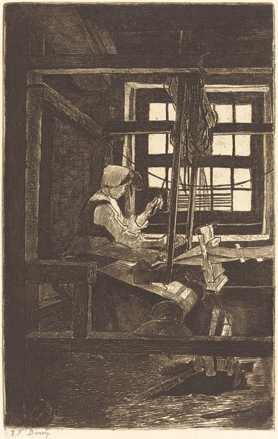 Dokumacı (La Tisserande) by François Bonvin