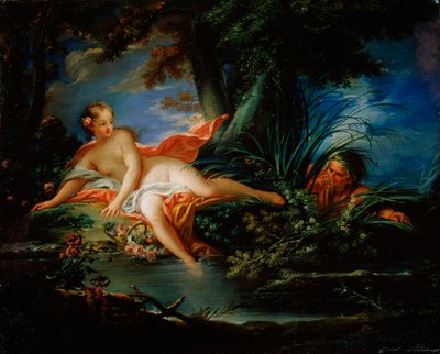 Korkmuş Bir Yüzücü, 1736. by François Boucher