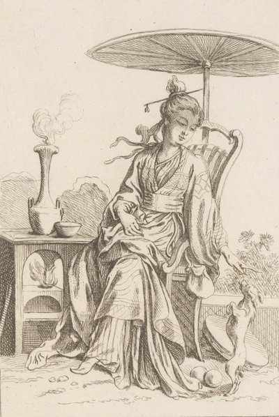 Çinli Bayan, 1738-45. by François Boucher