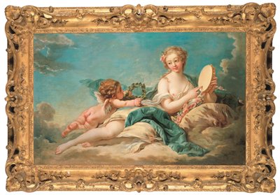 Clio, Tarih ve Şarkının İlham Perisi, 1758 by François Boucher