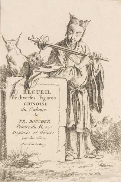 Çeşitli Çin Figürleri Koleksiyonu, 1738-45. by François Boucher