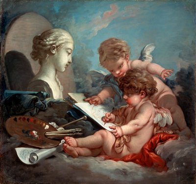 Aşk tanrısı, resim alegorisi, 1760