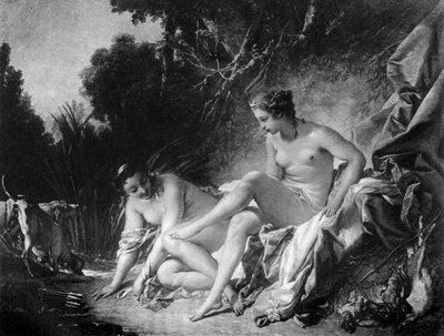Diana banyosundan çıkarken, 18. yüzyıl 1905. by François Boucher