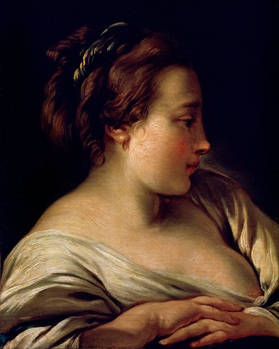 Bir Kızın Başı, 18. yüzyıl by François Boucher