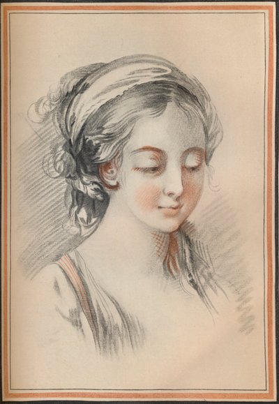 Bir Kızın Başı, c1746 by François Boucher