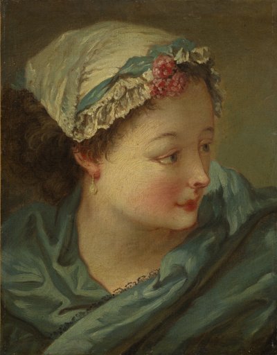 Genç Bir Kadının Başı by François Boucher