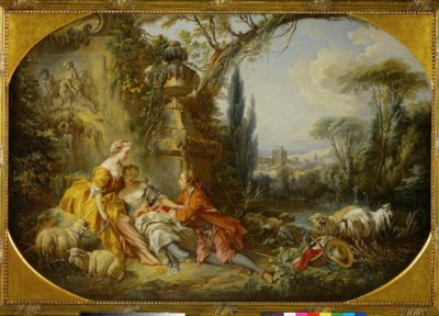 Kır yaşamının çekicilikleri by François Boucher