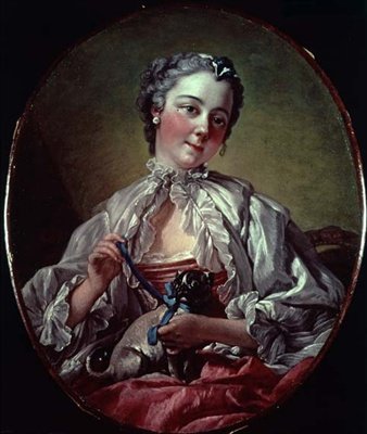 Madame Boucher, c.1743 (tuval üzerine yağlı boya) by François Boucher