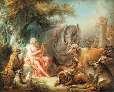 Orpheus hayvanları büyüler by François Boucher