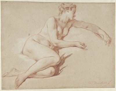 Uzanmış Kadın Çıplak Uzanmış kadın çıplak, sağa dönük by François Boucher