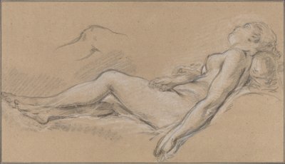 uzanmış su perisi by François Boucher