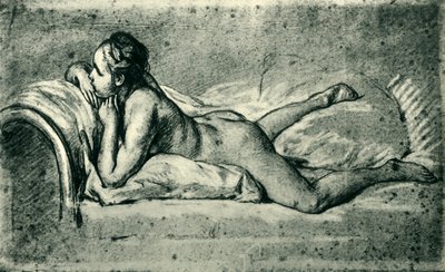 Çıplak kadın uzanmış, 1751, 1943. by François Boucher