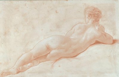 Yatan bir kadının arkasından çıplak by François Boucher