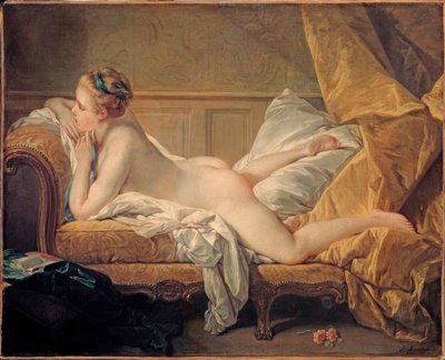 dinlenme kız by François Boucher